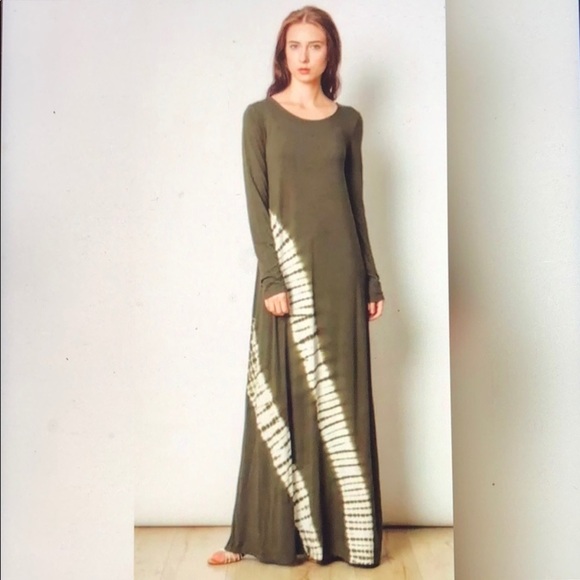 Love Riche Dresses & Skirts - Olive tie dye maxi dress